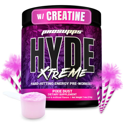ProSupps Mr. Hyde Xtreme Pre Workout Powder with Creatine, Beta Alanine & Caffeine – Extreme Energy, Pumps, Focus & Performance - Fitness & Gym Supplements for Men & Women (Pixie Dust, 30 Servings)