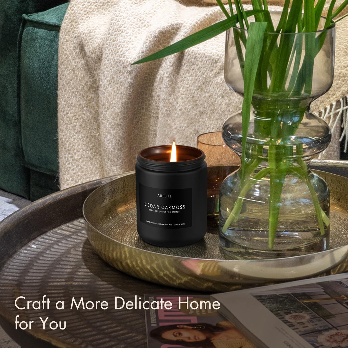 Scented Candles Set | Men Candles Set, Candles for Men Scented Candles for Home - 4 Pack Candles Scents