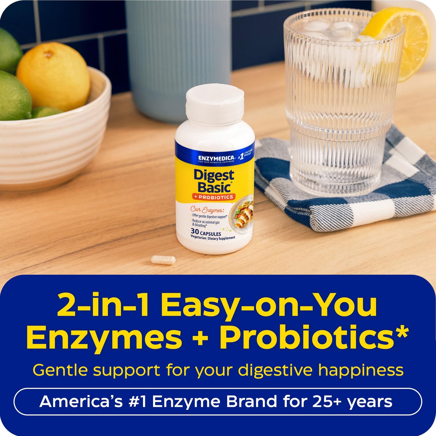Enzymedica Digest Basic + Probiotics - 90 Caps
