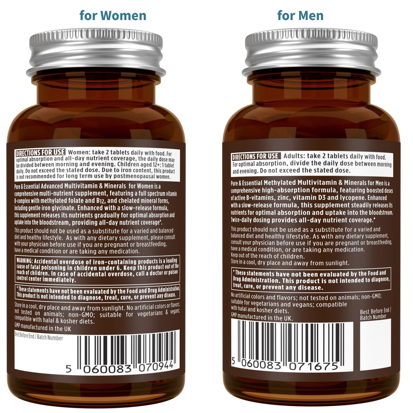 Igennus Methylated Multivitamin for Men with 22 Actives, 60 Tablets | Lycopene for Antioxidant Support, High Potency B12, Sustained Release, Pure & Clean, Non-GMO & Halal