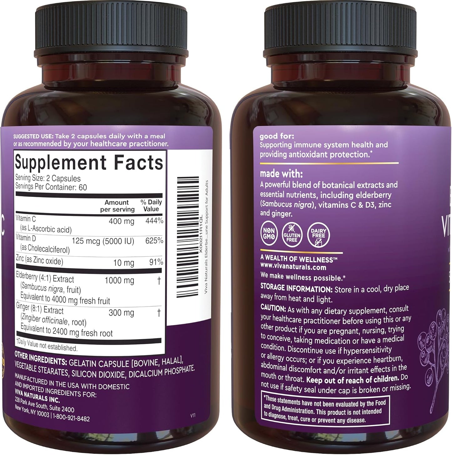 Viva Naturals Antarctic Krill Oil, Elderberry Vitamin C & Zinc and Triple-Strength Omega 3 Fish Oil Bundle, Providing Omega 3 EPA and DHA, Elderberry for Immune Support