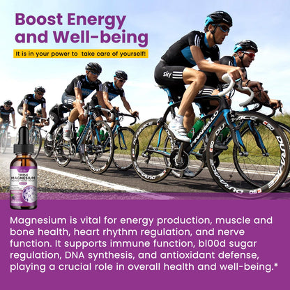 Magnesium Citrate Liquid Magnesium Drops Supplement 500mg-Support Stress Relief, Bone, Muscle, Mood, Sleep-2 Fl Oz, Vegan, Pineapple Flavor