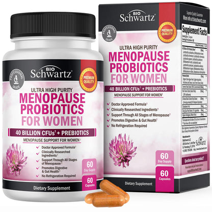 Menopause Supplements for Women - 40B CFU Menopause Probiotics for Women