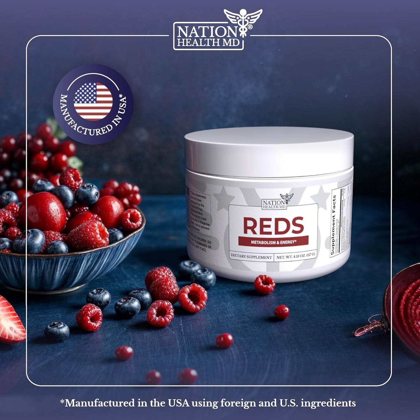 Reds Superfoods Powder for Energy, Metabolism & Gut Health | 39 Superfoods, Antioxidant-Rich Red Powder Superfood, Probiotics & Digestive Enzymes. 30 Days Supply
