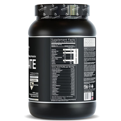SASCHA FITNESS Hydrolyzed Whey Protein Isolate,100% Grass-Fed (2 Pounds, All)