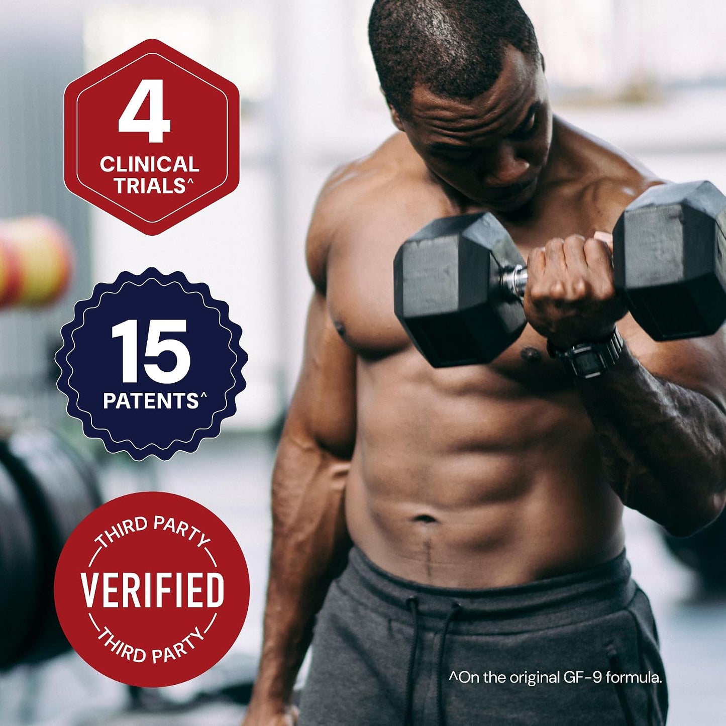 GF-9 Black Label Advanced HGH Support for Men 45+ – Clinically Studied Amino Acid Complex, Alpha-GPC, GLP-1 Pathway Support & Focus – 210 Capsules
