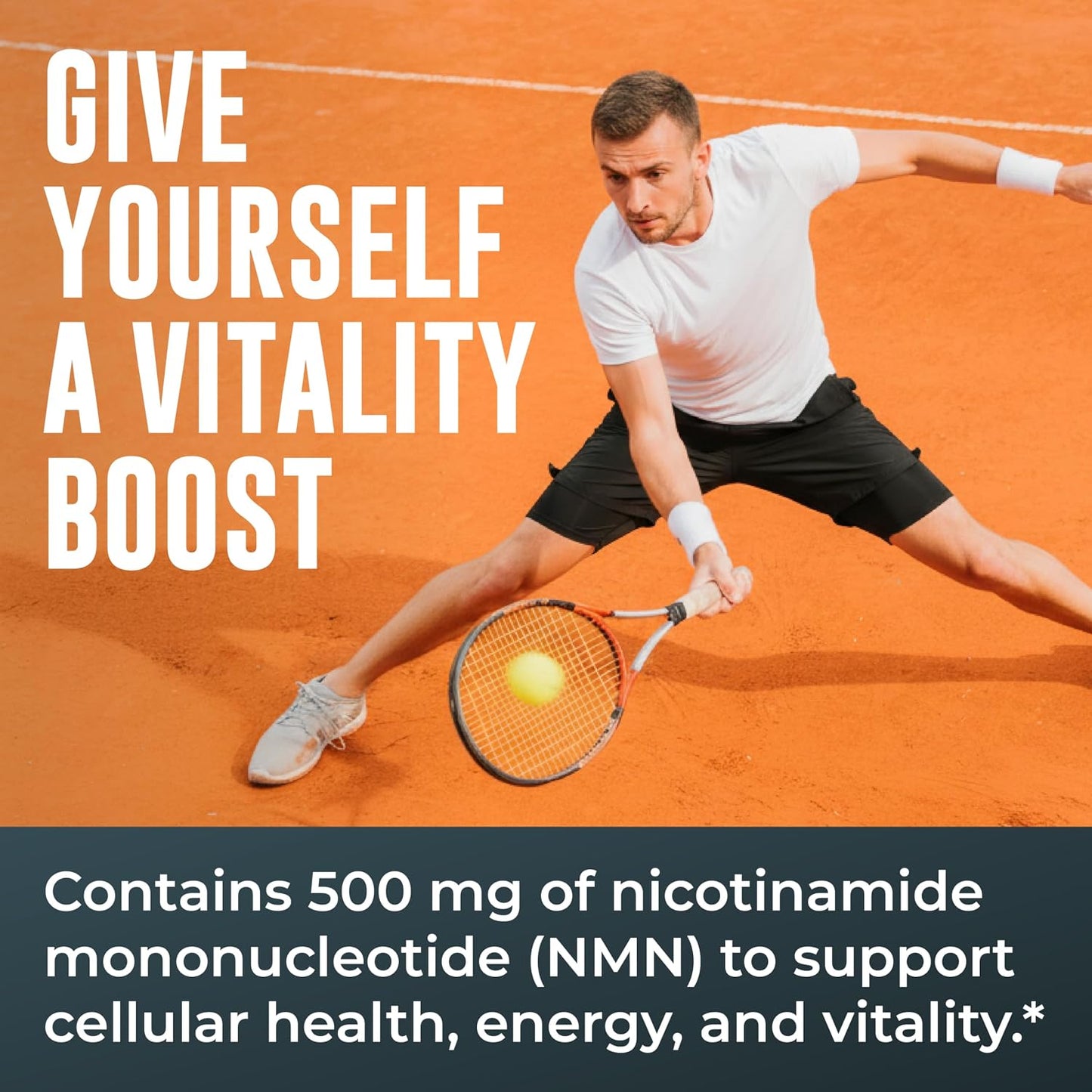 Left Coast Performance NMN Supplement 500mg for NAD+ Support – Nicotinamide Mononucleotide for Healthy Aging, Cellular Energy & Vitality – Third-Party Lab Tested, Non-GMO – 60 Capsules