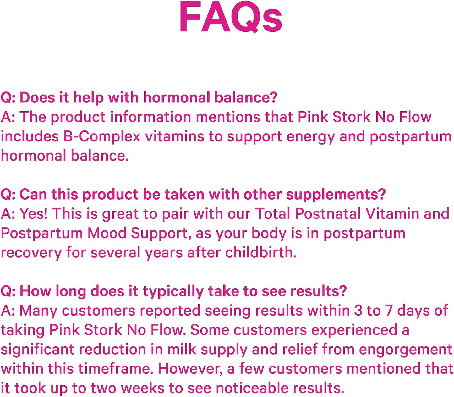 Pink Stork No Flow: Dry Up Breast Milk Supply with Sage, Parsley, and B Vitamins, Postpartum Essentials for Women to Stop Breastfeeding and Decrease Milk Production, 60 Capsules