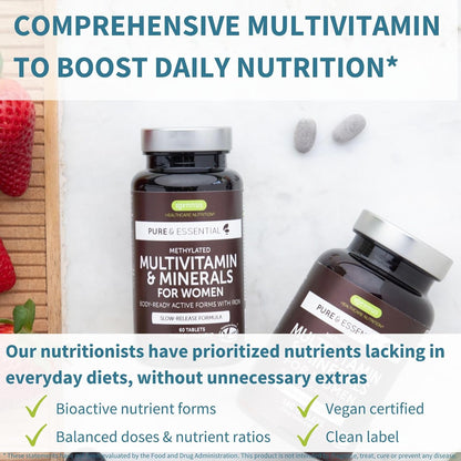 Multivitamin & Minerals for Women + Astaxanthin Complex Vegan Bundle, Sustained Release Advanced Multivitamin with Iron + Natural 4 mg H. Pluvialis Astaxanthin, by Igennus