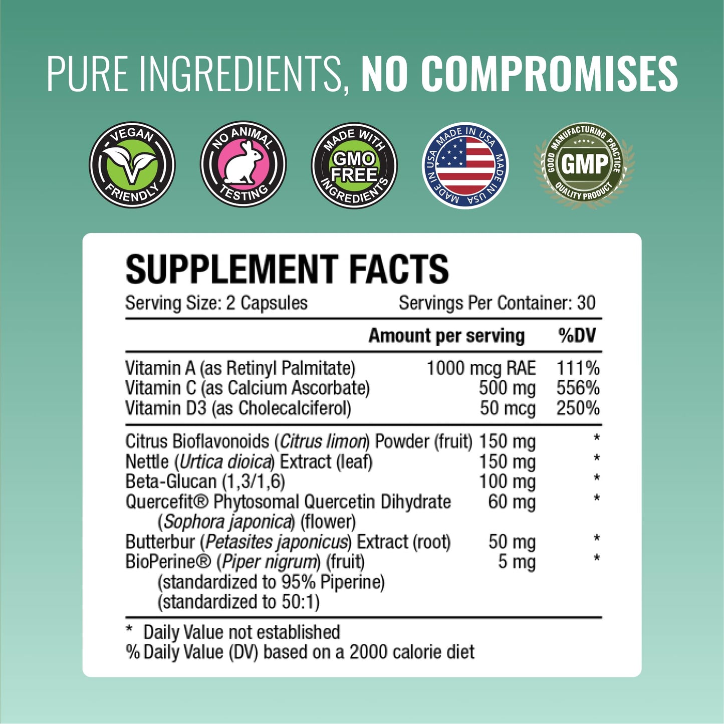 Approved Science® Respirasyl - Lung and Respiratory Support - with Quercefit, Vitamins A,C,D, BioPerine - 3 Month Supply - Made in the USA