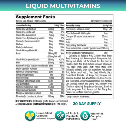 Grab The Gold Women's Multivitamin Capsules 42 Fruits & Vegetables