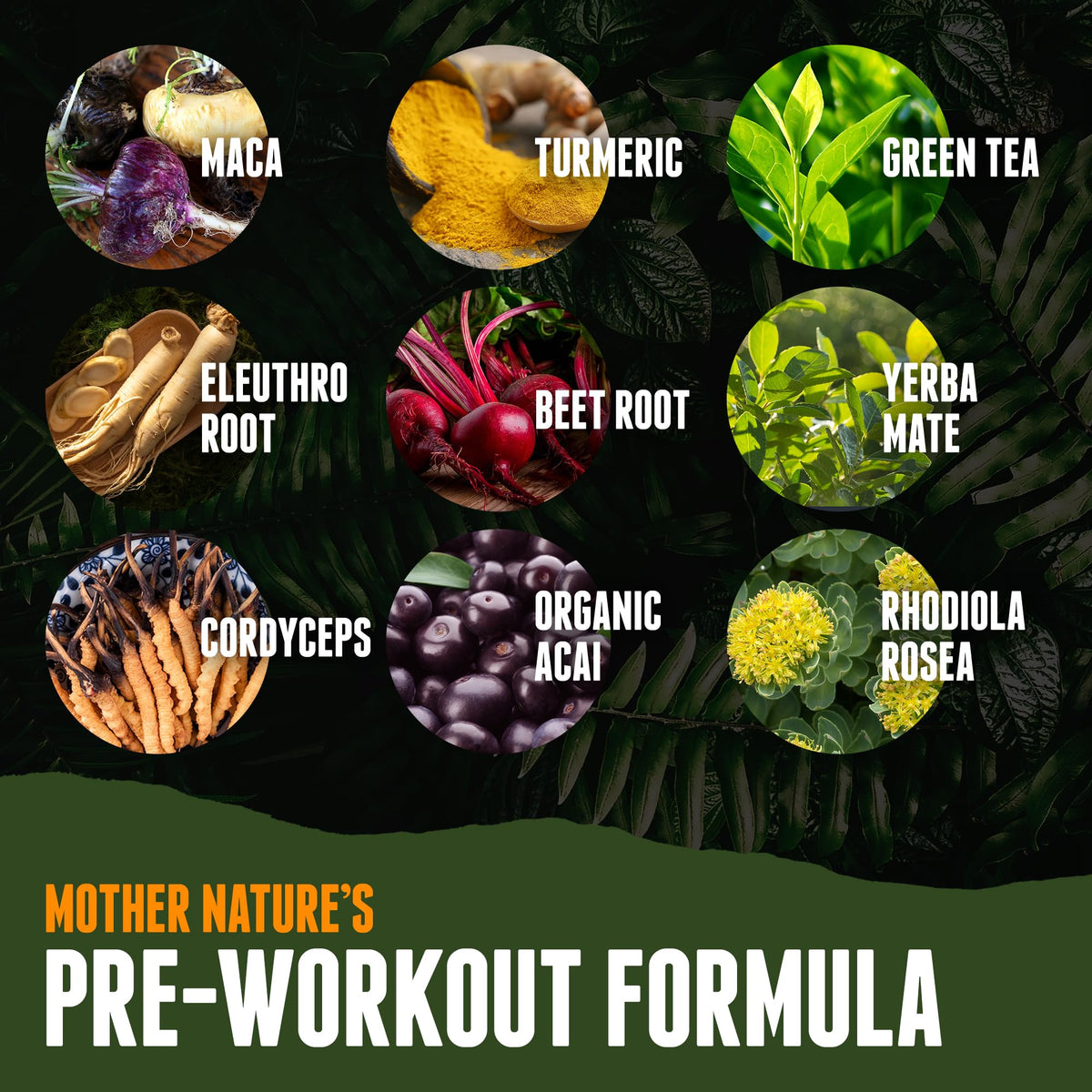 Organic Muscle Superfood Pre Workout Powder for Men & Women, Lemon Berry
