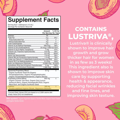 MaryRuth Organics Women's Multivitamin + Lustriva Hair Growth Liposomal