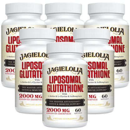 Liposomal Glutathione 2000 mg with L-Serine, L-Glycine & Sulforaphane – Active L-Glutathione Unique Formulation to Enhance Absorption - Master Antioxidant, Detoxifying & Immune | 120 Softgels