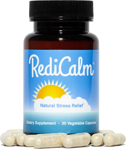 RediCalm Natural Stress Relief and Calming Supplement, Vegan, Gluten-Free | Promotes Relaxation, Mental Clarity, and Emotional Balance While Easing Tension, Worry, and Restlessness, 30-Day Supply