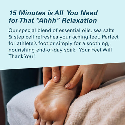 Soothing Tea Tree Oil Foot Soak with Stem Cell and Epsom Salt, 16 oz by M3