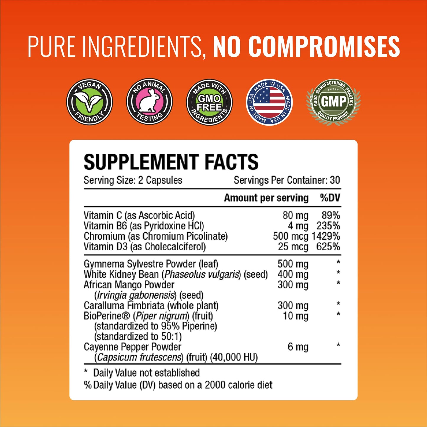 Approved Science® Appetite Suppressant - Gymnema, Chromium, Cayenne Pepper - 180 Capsules - Pack of 1 - Made in The USA