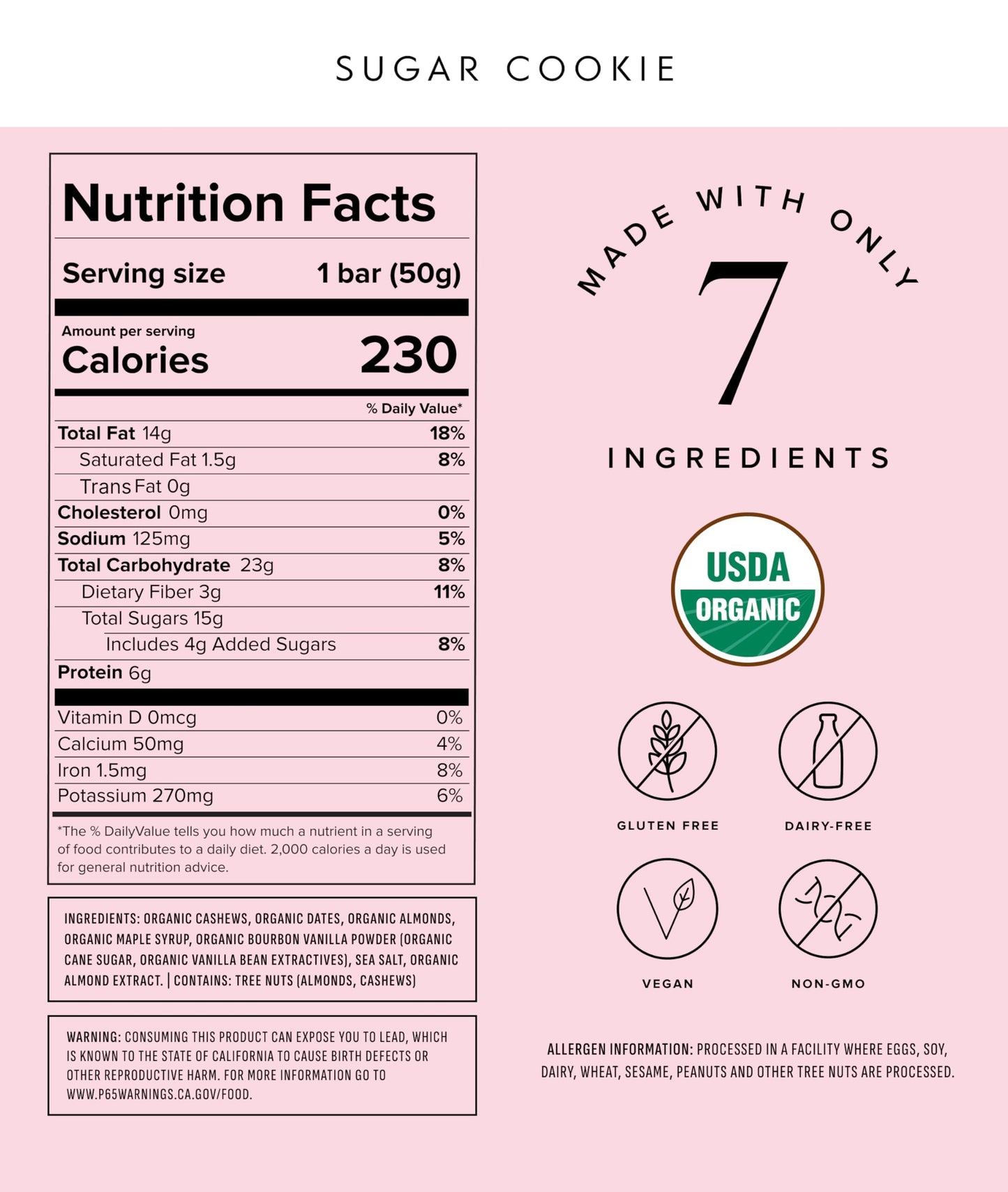 Truvani Plant Based Snack Bars | Variety | 12 Pack | Vegan | 5-8g Protein | USDA Organic and Vegan | Dairy, Soy, and Gluten Free | Individually Wrapped