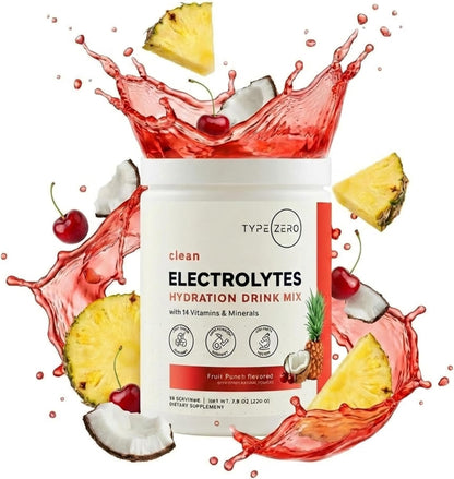 Type Zero Clean Electrolytes Hydration Powder (Fruit Punch) 50 Servings
