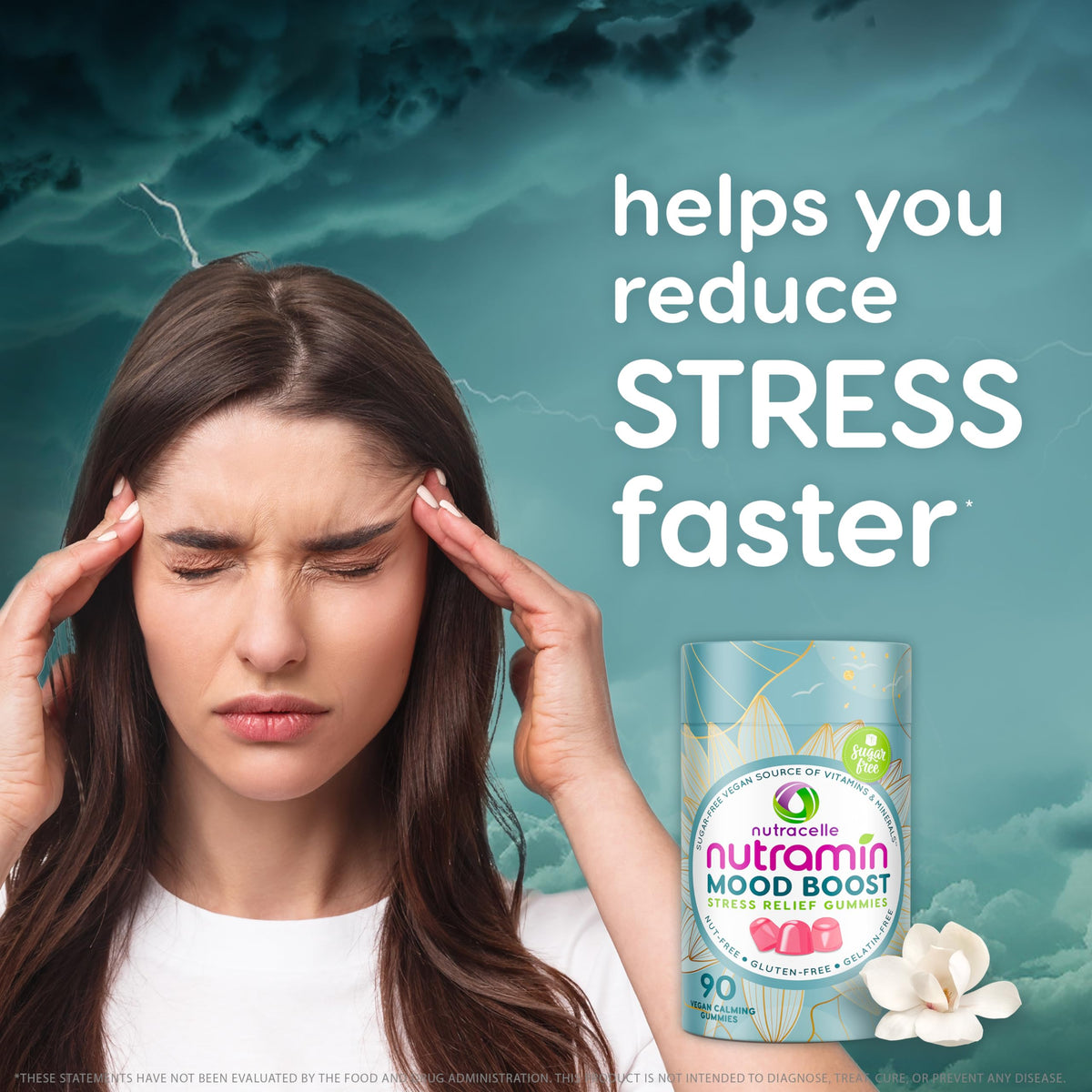 Nutracelle NUTRAMIN Mood Boost Multivitamin Gummy - Delicious & Yummy Anti-Stress