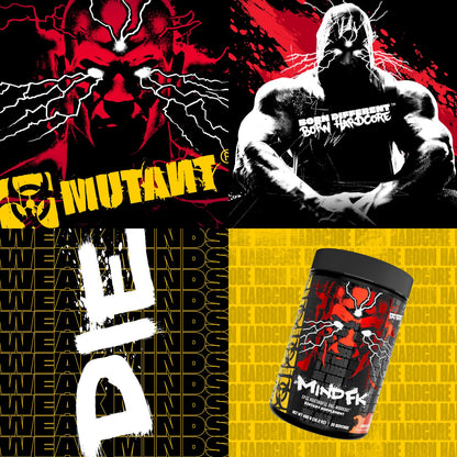 Mutant Mind FK - Epic Nootropic Pre-Workout - Brain Supplement for Mental Focus - 20 Serve - Blue Raspberry - 460g