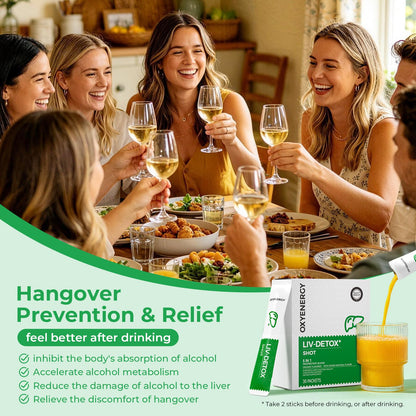 OxyEnergy Liver Cleanse Detox & Repair, Organic Milk Thistle Liver Detox Supplement with Turmeric, Ginger, 5-in-1 Support Liver Health & Digestion & Hangover Relief, Vegetarian, Gluten-Free, 30 Packs