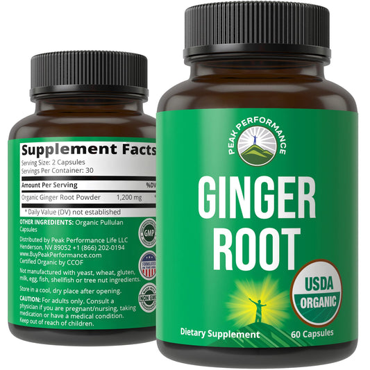 USDA Organic Ginger Root Extract Liquid Drops. Zero Sugar, Non Bitter Vegan Ginger Oil Supplement for Immune, Digestive + Gut Support. High Bioavailability, Gluten Free for Women and Men. Take Orally