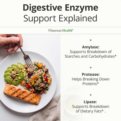 Digestive Enzymes Supplement for Men – High Potency Pancreatin 4X Formula with Amylase, Protease & Lipase – Enzymes for Digestion, Bloating Relief & Gut Health – 50 Capsules