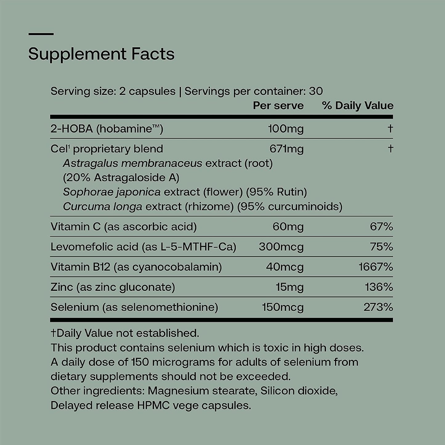 SRW Cel¹ Stability & Cel³ Renewal Supplements (1 Month Supply) - Bundle Pack - 60 Capsules