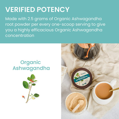 Himalaya USDA Organic Ashwagandha Root, 670 mg, 60 Day Supply, 60 Caplets