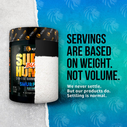 ALPHA LION Superhuman Burn – 2 in 1 Metabolism Booster Pre Workout and Thermogenic Fat Burner for Men – Appetite Suppressant and Weight Loss Supplement (21 Servings, Sweet Black Cherry Flavor)