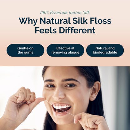 Dr. Jen 100% Italian Silk Floss, with Nano Hydroxyapatite and Xylitol