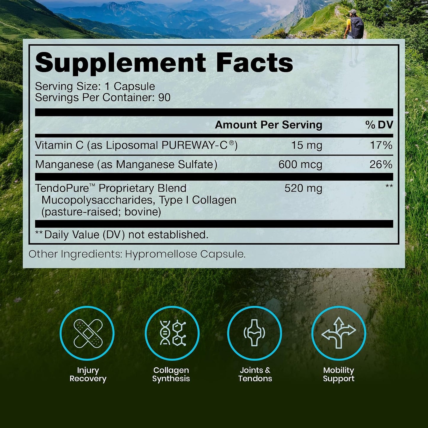 Pure Therapro Rx Acute Injury | Tendon & Ligament Support | Convenient Once a Day Clinical Dose | Supports Tendon Health, Movement & Physical Function | Pharm-Grade (90 Capsules)
