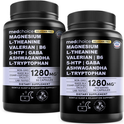 MEDCHOICE 12-in-1 Melatonin-Free Sleep Support Capsules, 90ct
