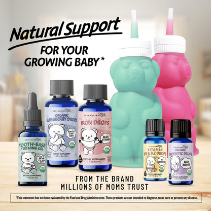 Legendairy Milk Organic Baby Vitamin D3 K2 Liquid Drops, 400 IU of Baby Vitamin D Drops