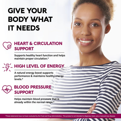 Beet Root Capsules - Healthy Blood Pressure Support Supplement** for Heart & Circulation Support - with Hawthorn Berry, Hibiscus & Garlic - Nitric Oxide for Energy - Made in USA, 120 Capsules