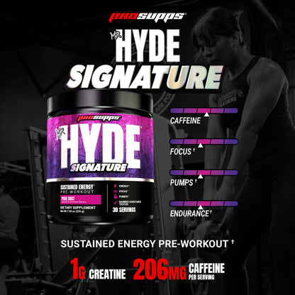 ProSupps Mr. Hyde Signature Pre Workout Powder with Creatine, Beta Alanine & Caffeine - Performance, Energy & Endurance - Clean Fitness & Gym Supplements for Men & Women (Blue Razz, 30 Servings)