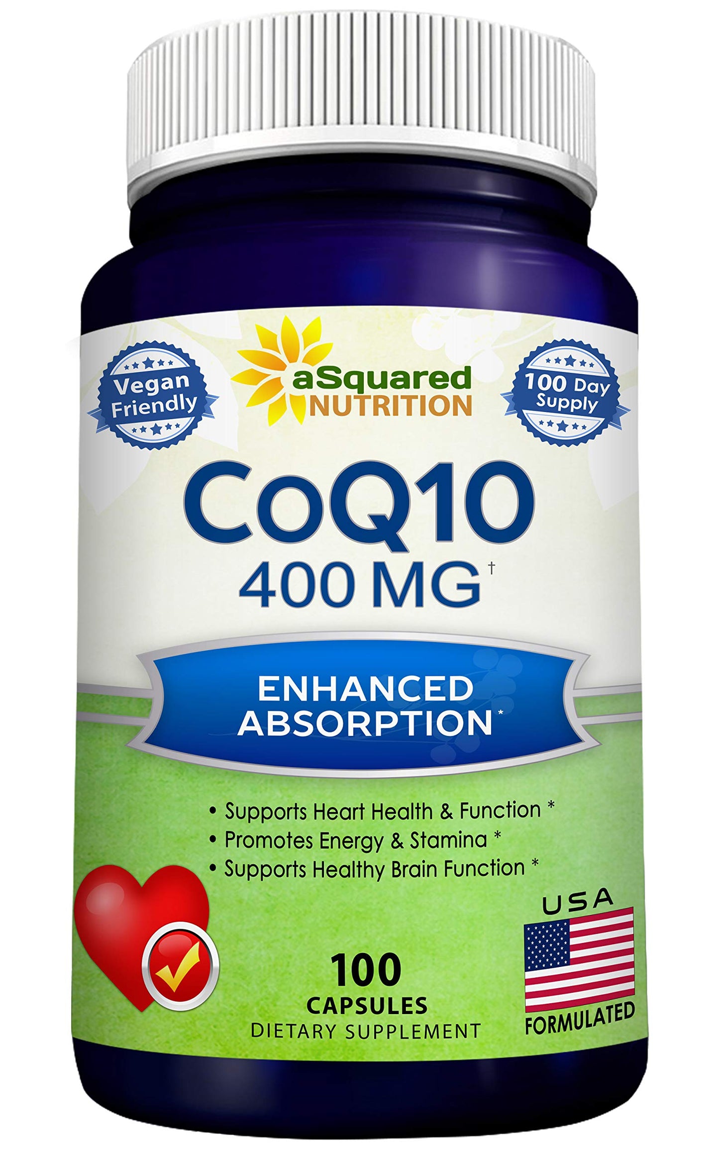 CoQ10 400mg - 200 Capsules - Co Q 10 Supplement - Coenzyme Q10 Pills - CQ10 | Max Strength CoQ 10 - High Absorption Ubiquinone Powder - CO Q-10 Enzyme Vitamin Alternative to Softgels & Gummies