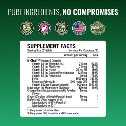 Approved Science Cramprin - High Absorption Magnesium, Vitamin B Complex, BioPerine - Muscle Cramps - 1 Month Supply - 60 Capsules - Vegan
