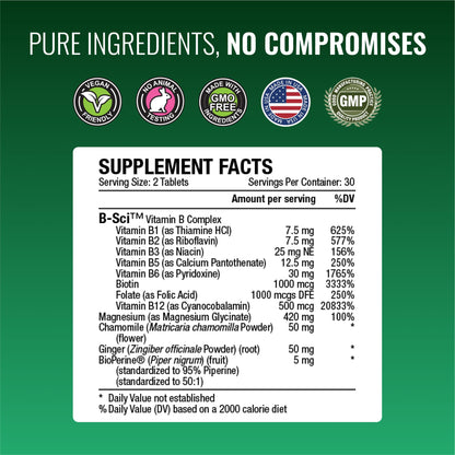 Approved Science Cramprin - High Absorption Magnesium, Vitamin B Complex, BioPerine - Muscle Cramps - 1 Month Supply - 60 Capsules - Vegan
