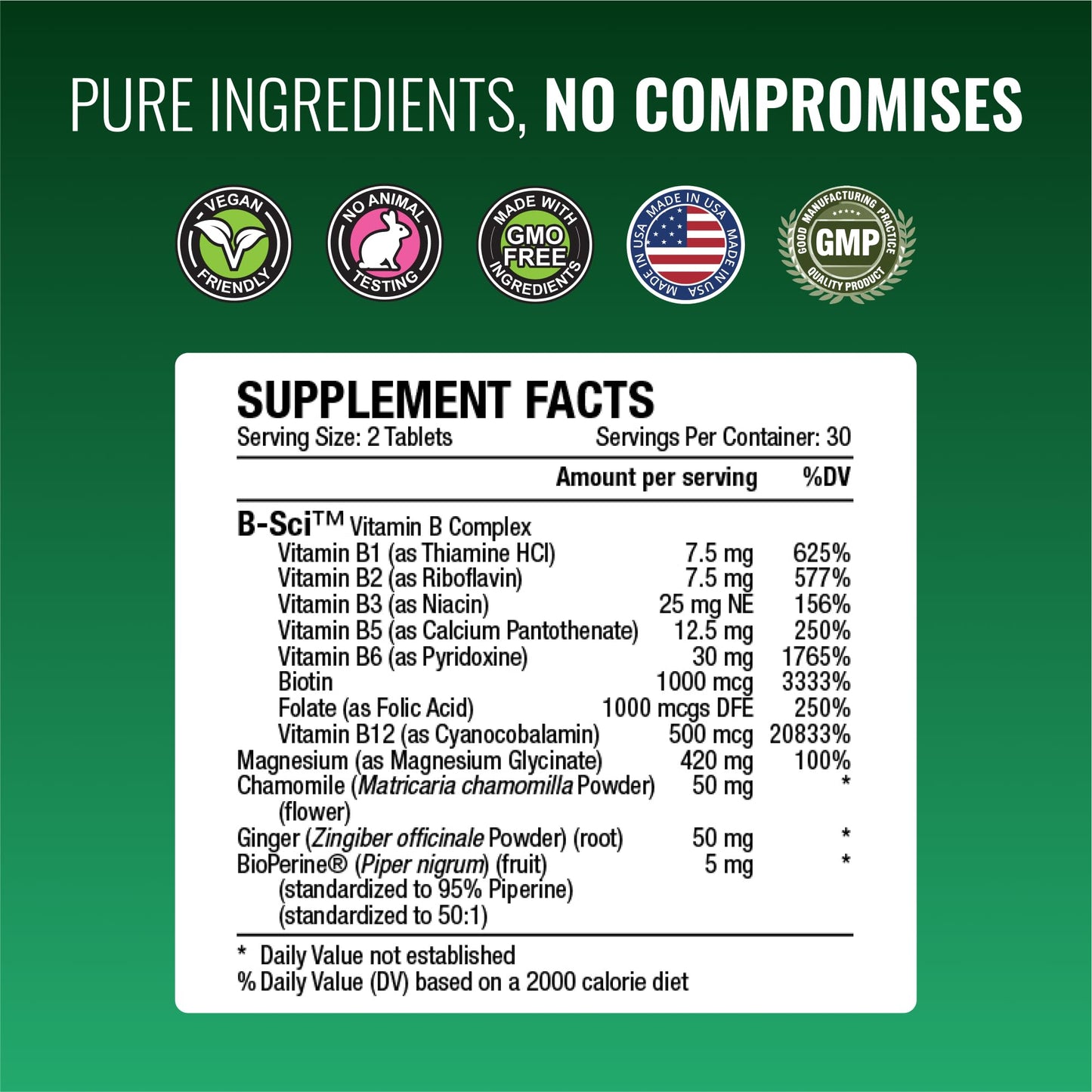 Approved Science Cramprin - High Absorption Magnesium, Vitamin B Complex, BioPerine - Muscle Cramps - 1 Month Supply - 60 Capsules - Vegan