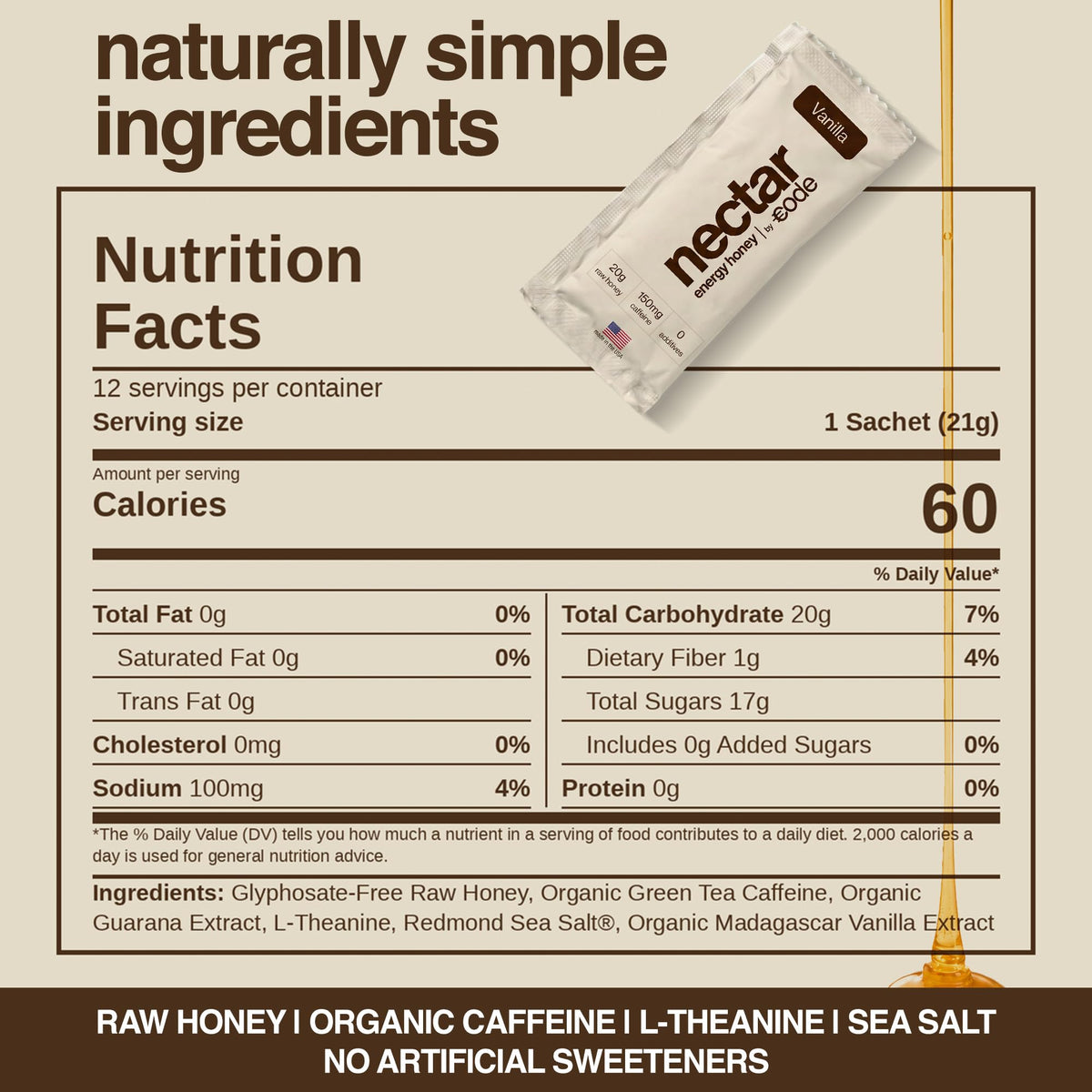 CODE Energy Honey - Energy Gel, 150mg Caffeine, 12 Pack (Beetroot Ginger)