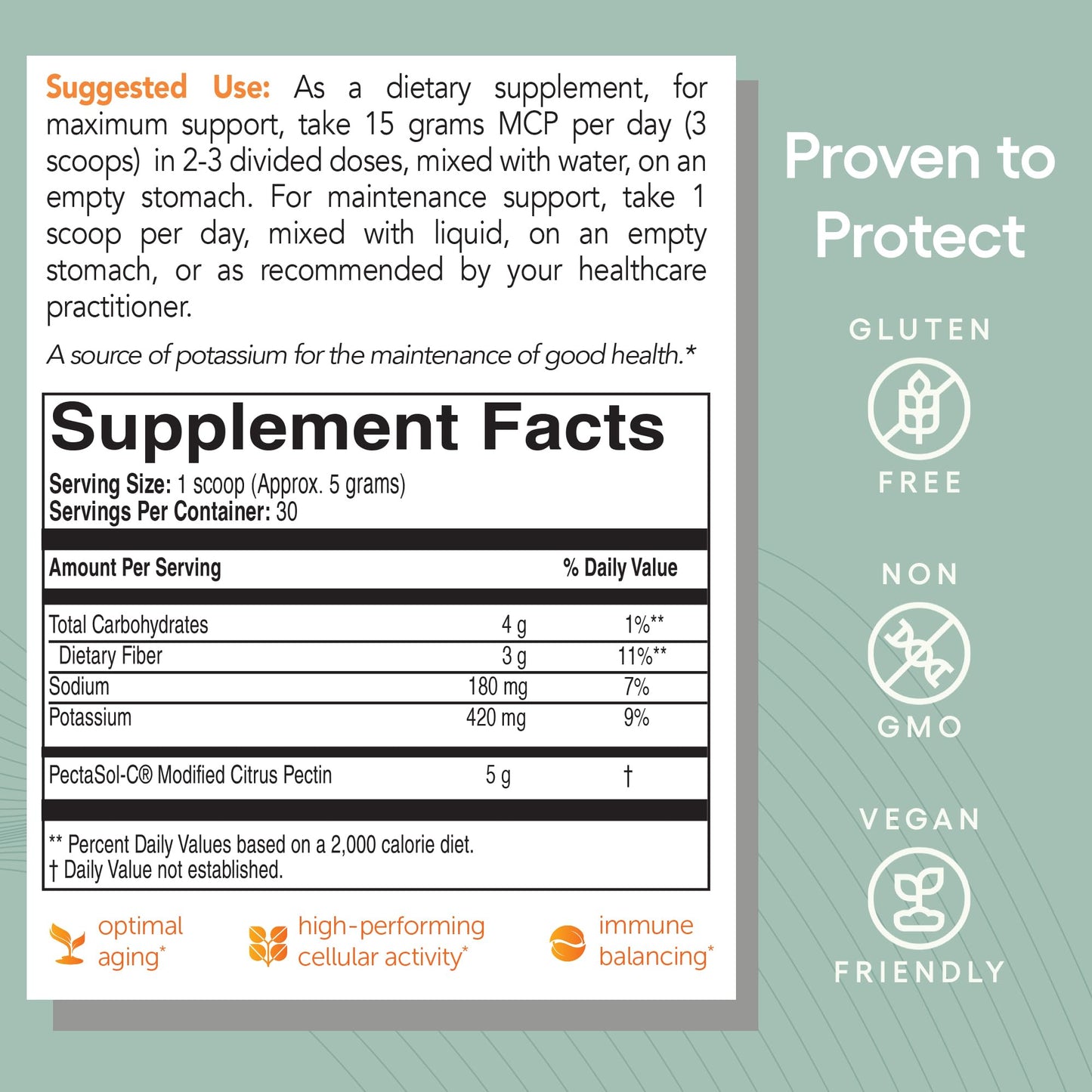 EcoNugenics PectaSol Modified Citrus Pectin – 184g Berry Powder – Total-Body Health Supplement to Support Immune System, Inflammation Response & Healthy Aging + Maintain Healthy Galectin-3 Levels