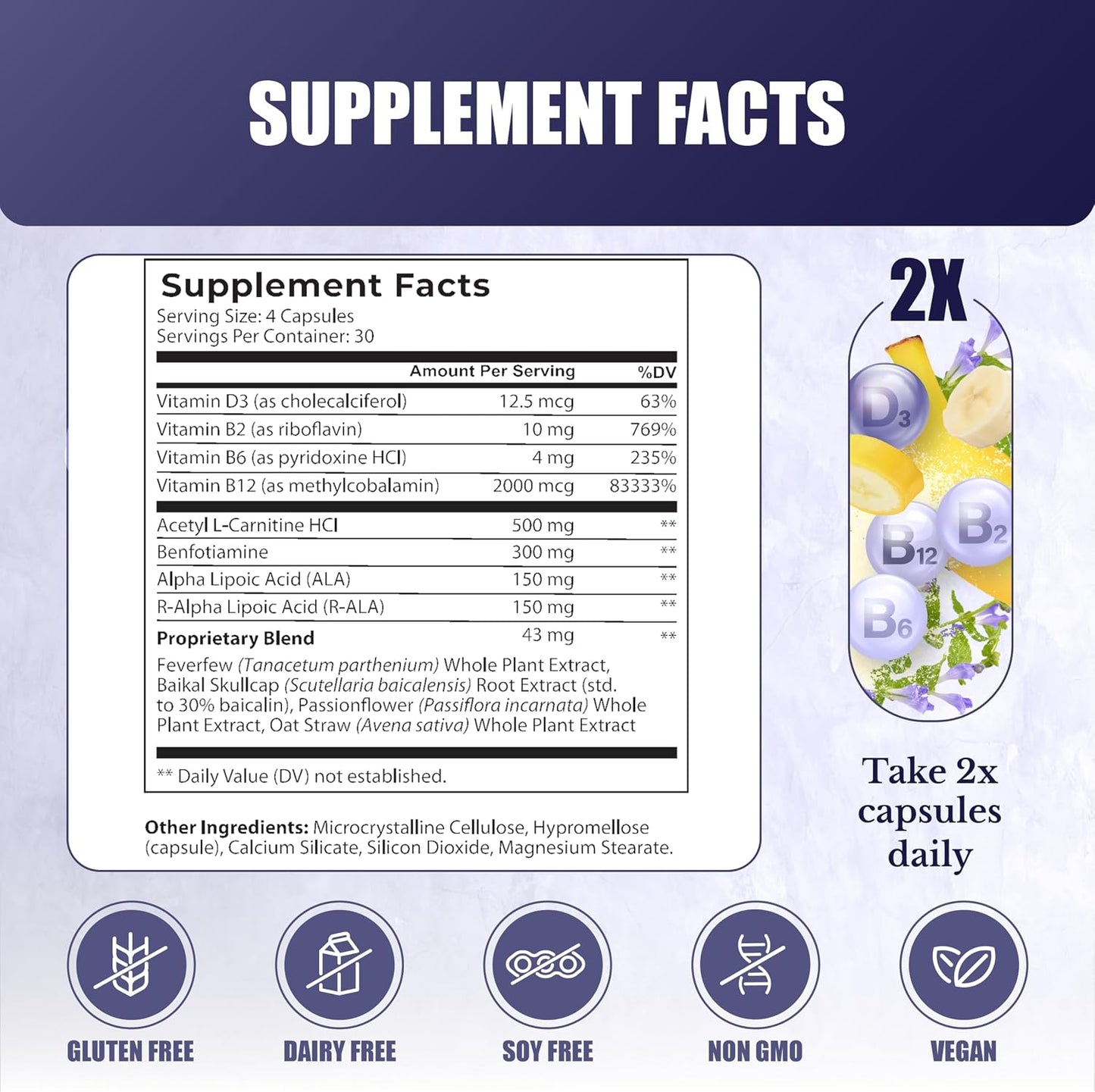 N-Balance 8 | Nerve Support Supplement | ALA & R-ALA | Neuropathy Supplements with Alpha Lipoic Acid (ALA), R Alpha Lipoic Acid (R-ALA), Benfotiamine, Vitamin B12. 30 Days Supply
