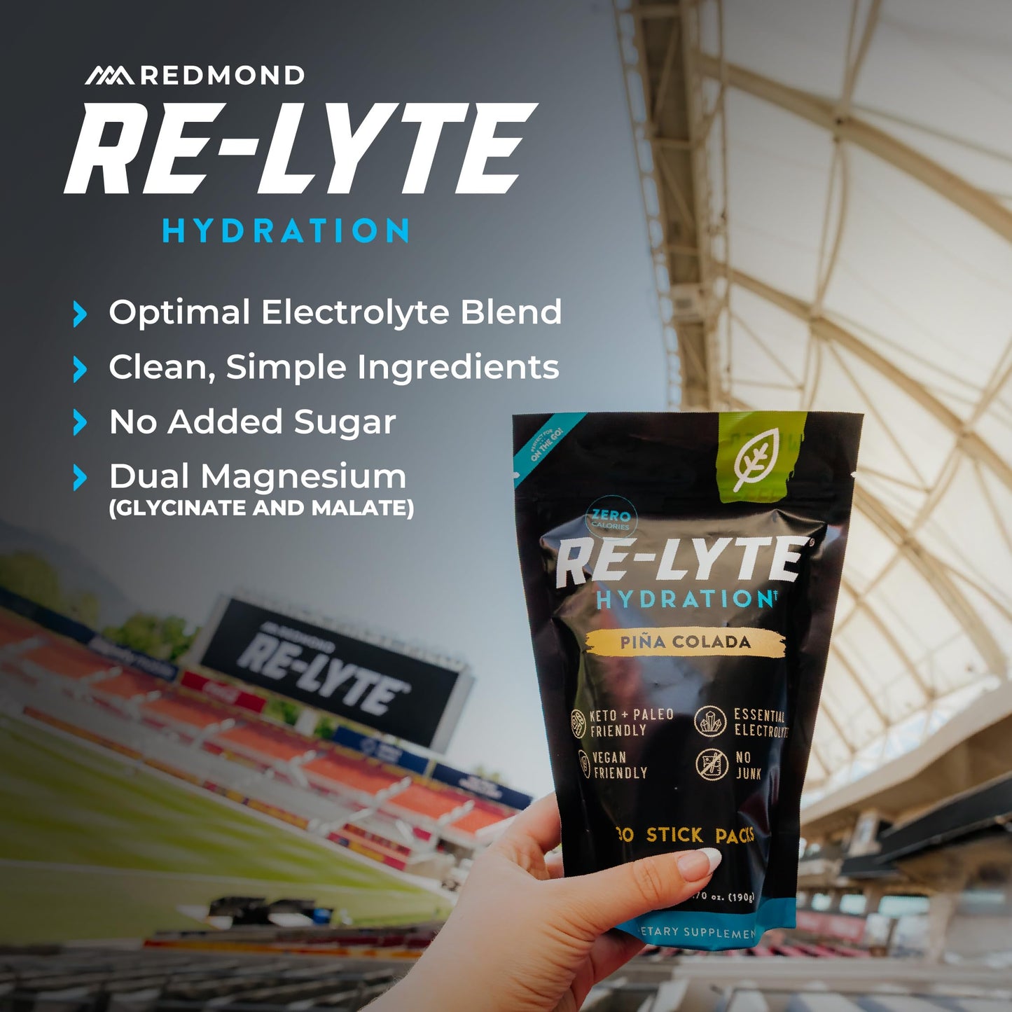 REDMOND Re-Lyte Sugar Free Electrolyte Powder Packets (Variety Pack) 30ct | Zero Sugar Electrolytes, Hydration Packets