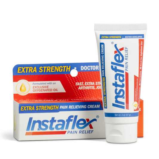 Healthy Directions Instaflex Extra Strength Pain Relief Cream, with 2X the Pain-Fighting Ingredients, Rubs Out Your Toughest Muscle & Joint Pain (2 oz)