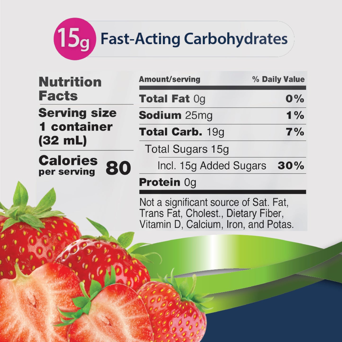 TRUEplus Glucose Gel Pouch, 15g Carbohydrates, Fruit Punch Flavor, 6 Pack | 15g Fast-Acting Carbohydrates Per Serving, Fat Free, Gluten Free, Boosts Energy, Great Tasting and Easy to Use