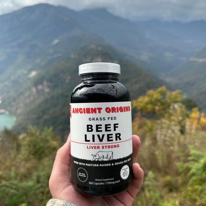 Ancient Origins Grass Fed Beef Liver Two Month Supply, Supports Energy Production, Cleansing, Digestion, Immunity and Full Body Wellness, Non GMO, Freeze Dried Liver Supplement, 360 Capsules