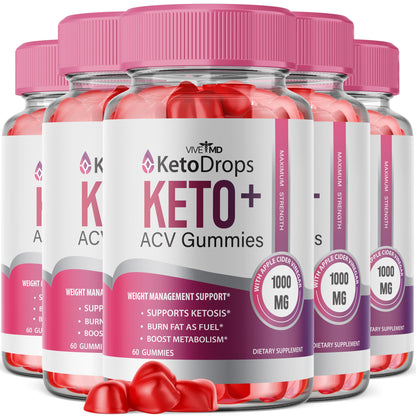 VIVE MD Keto Drops ACV Gummies Keto Drops ACV Gummies 525 MG Keto Drops Gummies