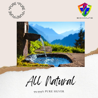 BIOIMMUNE Colloidal Silver Hydrosol Immune Support. Highest Bio-Availability. Clean, Pure & Safe – 99.999% Pure Silver. 3rd Party Verified, Made in USA. Will Remove Unwanted Tiny Visitors